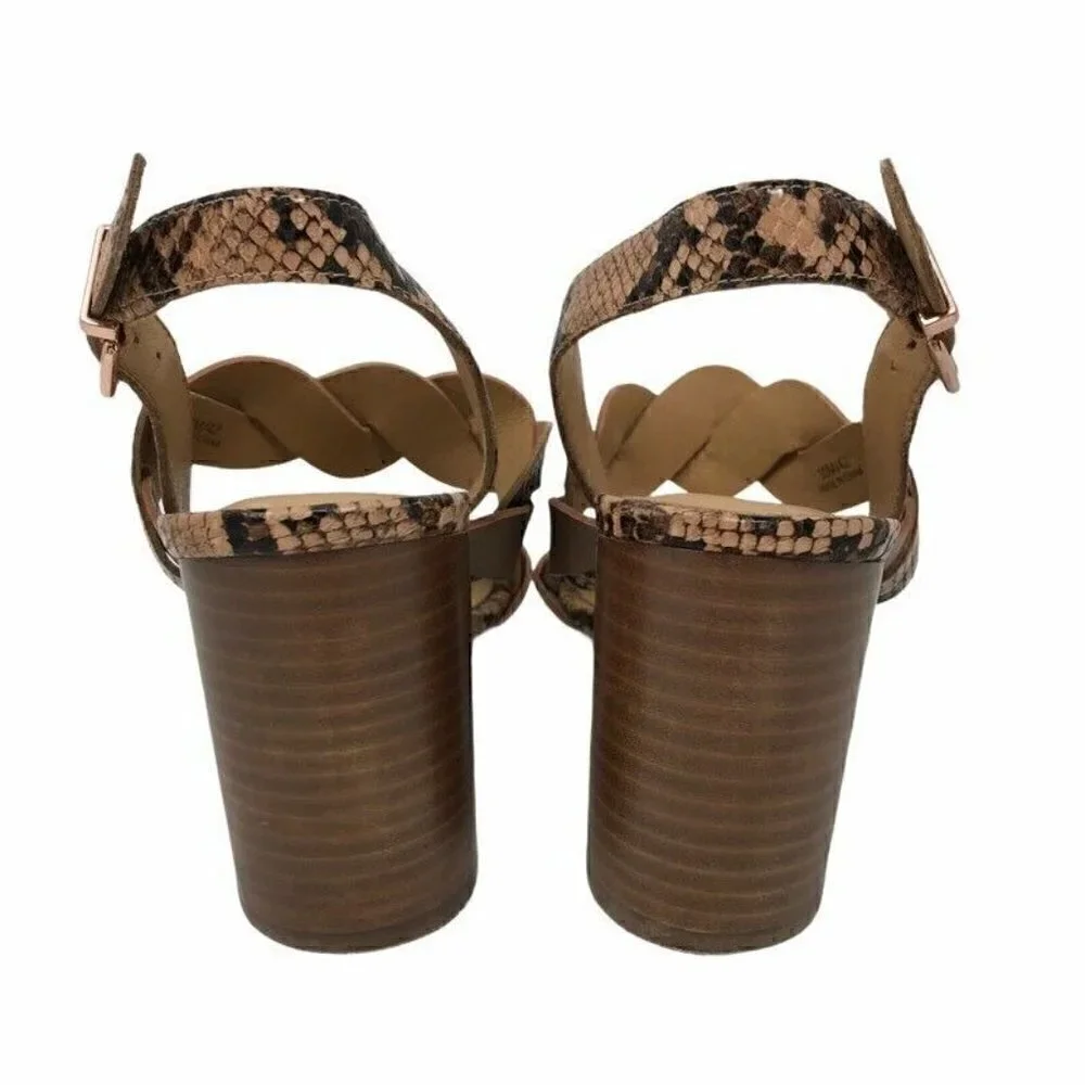 Crown Vintage Slingback Sandals Block Heels 10